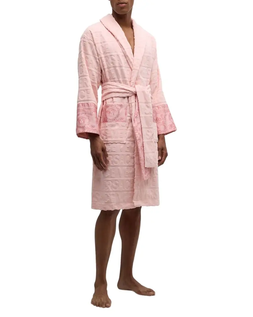 Versace Unisex Barocco Sleeve Robe