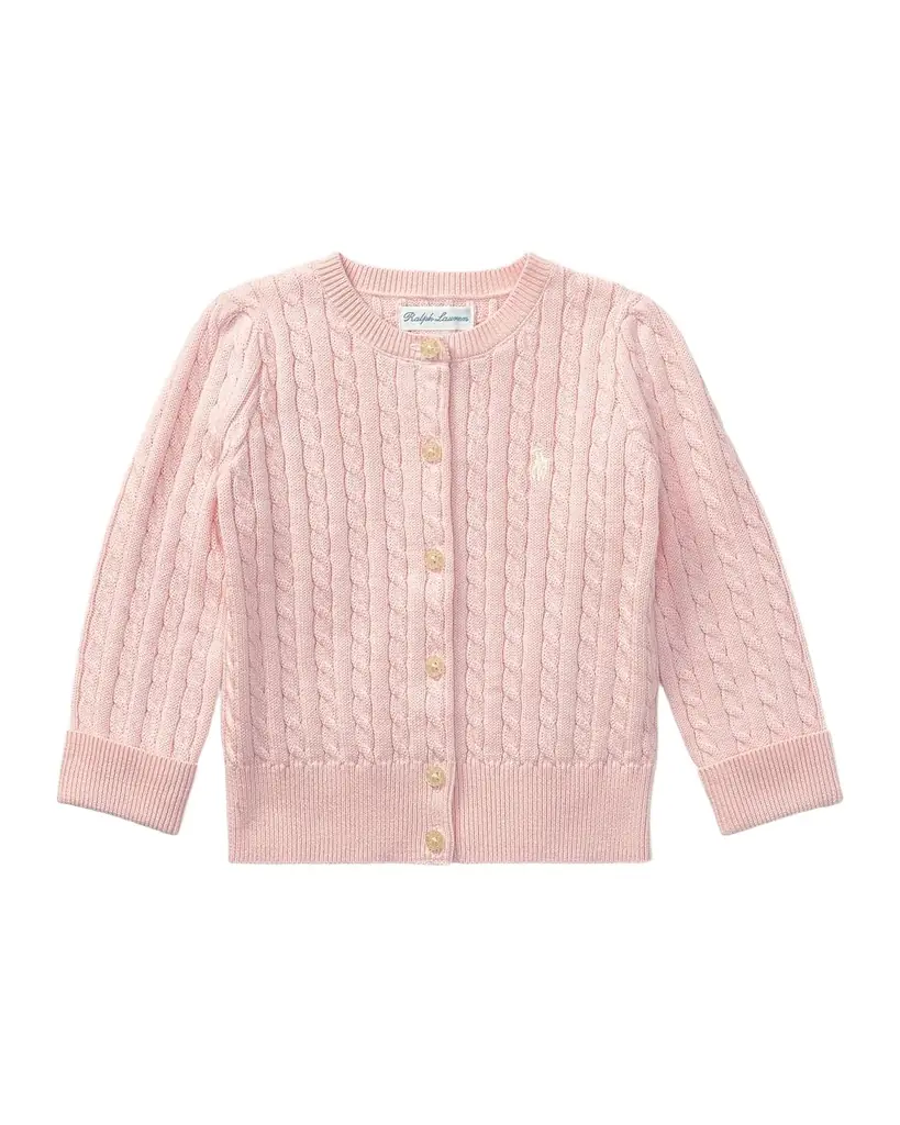 Polo Ralph Lauren Cable Knit Cotton Cardigan, Size 3-12 Months