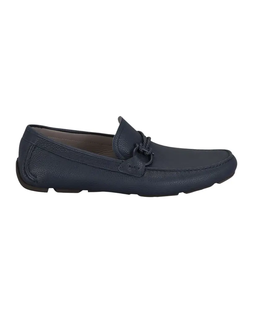Ferragamo Men 's Front 4 Leather Drivers