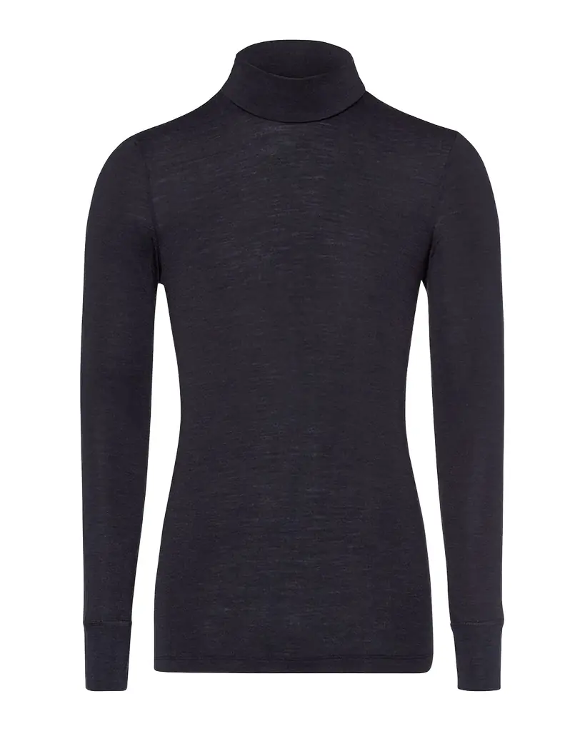 Hanro Men's Woolen Silk Turtleneck Shirt
