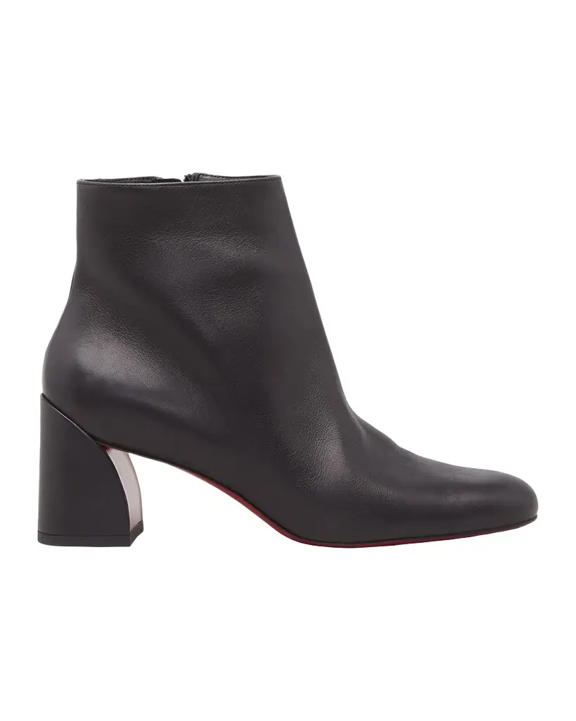Christian Louboutin 55mm Turela Leather Side-Zip Booties