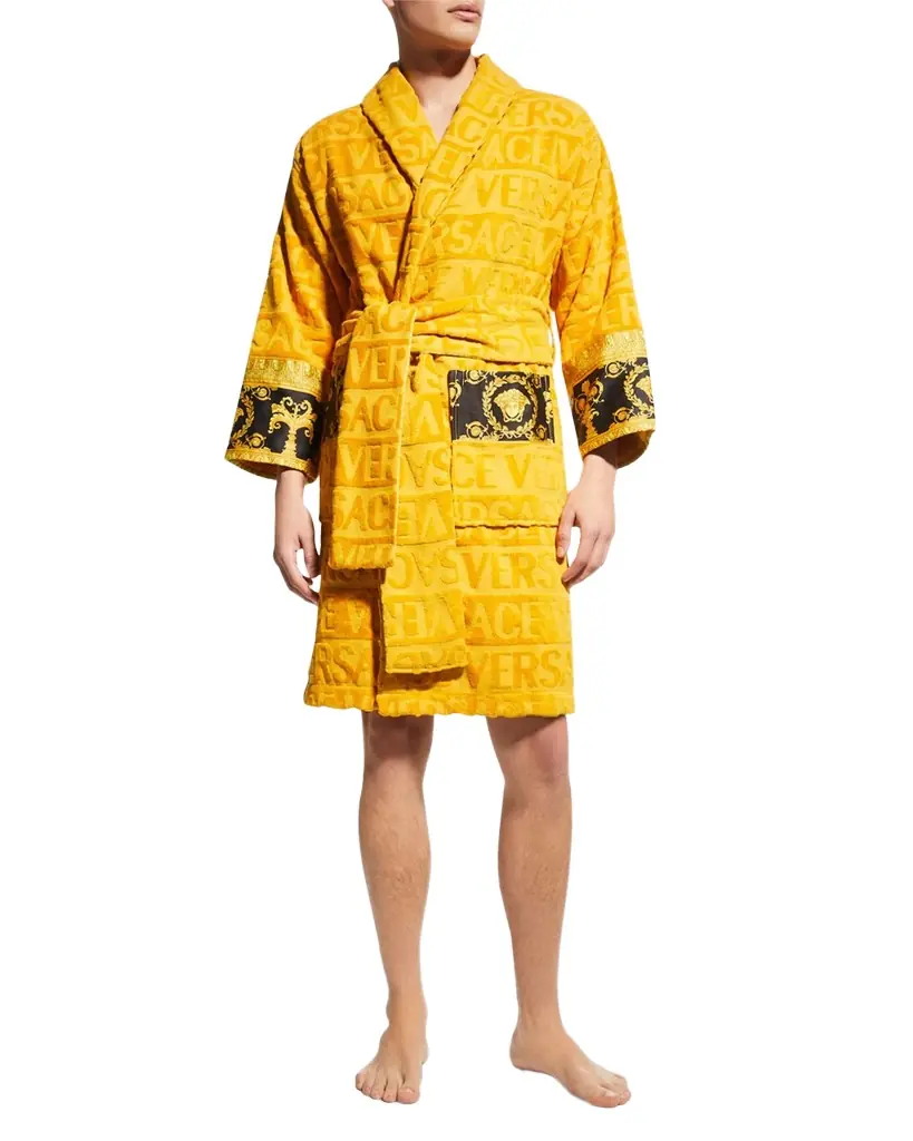 Versace Unisex Barocco Sleeve Robe