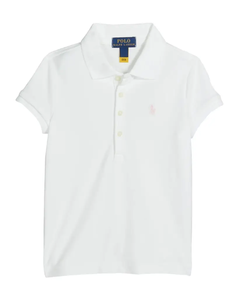 Polo Ralph Lauren Girl 's Logo Embroidered Short-Sleeve Polo Shirt