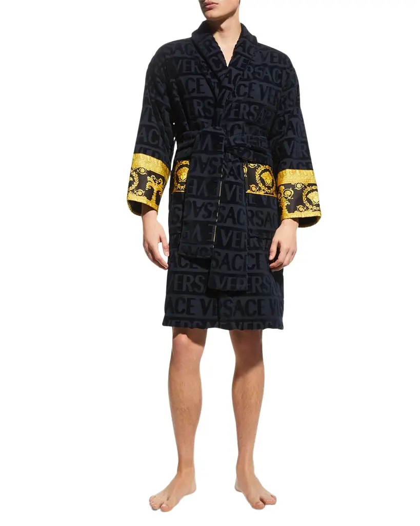 Versace Unisex Barocco Sleeve Robe