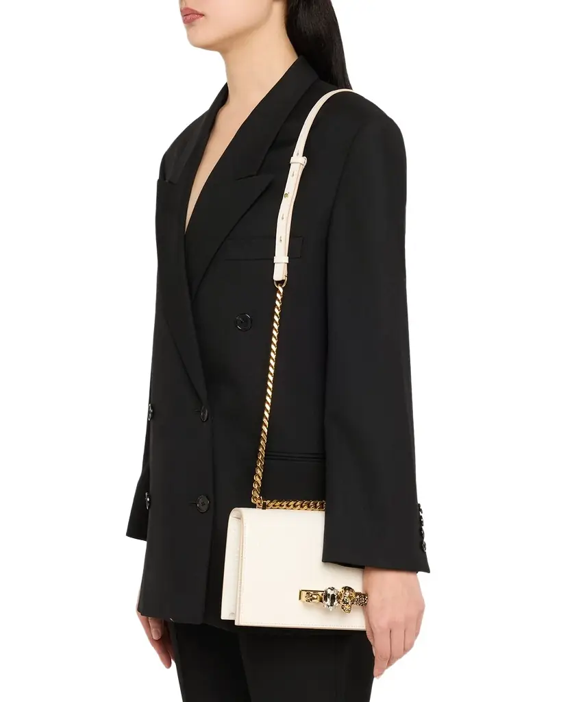 McQueen Jeweled Satchel Bag