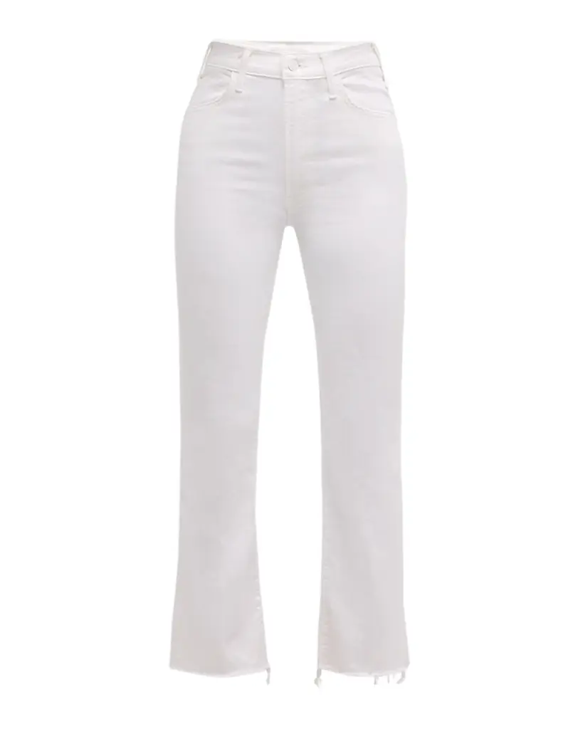 MOTHER The Hustler Ankle Fray Jeans - Women's Clothing