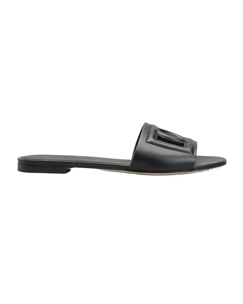 Dolce & Gabbana Cutout DG Flat Slide Sandals