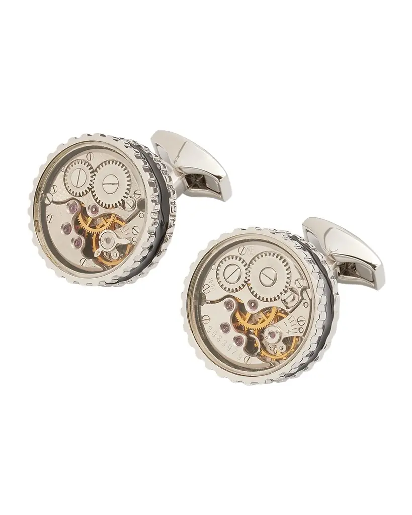Tateossian Men 's Round Skeleton Gear Cufflinks - Women's Accessories