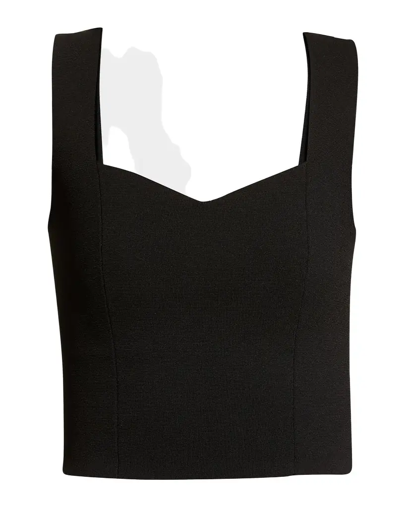 A.L.C. Jordana Seamed Cropped Tank Top