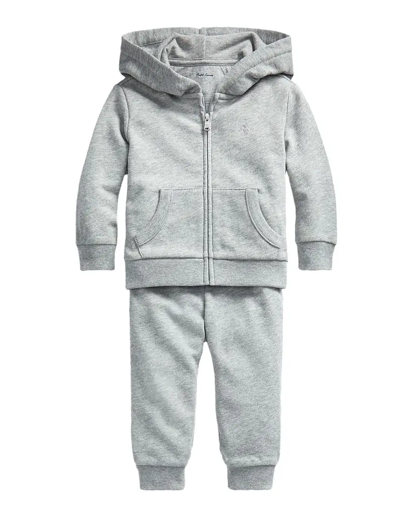 Polo Ralph Lauren Boy 's Atlantic Terry 2-Piece Sweatsuit, Size 3M-24M
