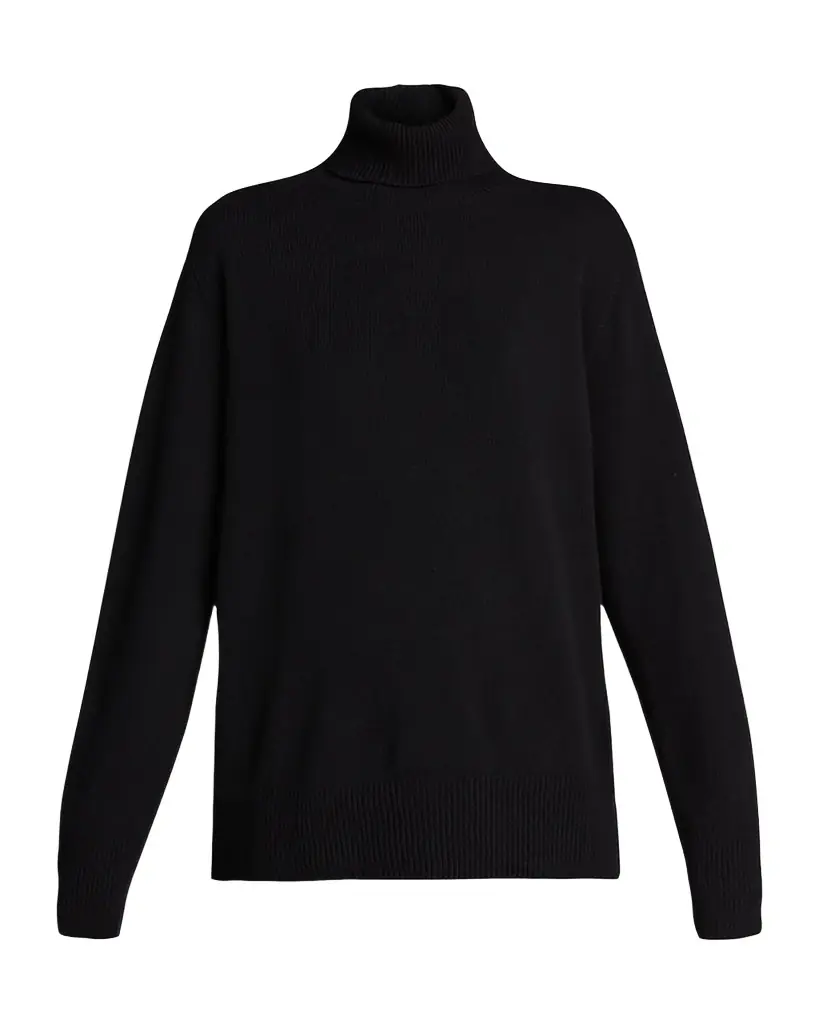 THE ROW Stepny Wool-Cashmere Turtleneck Top