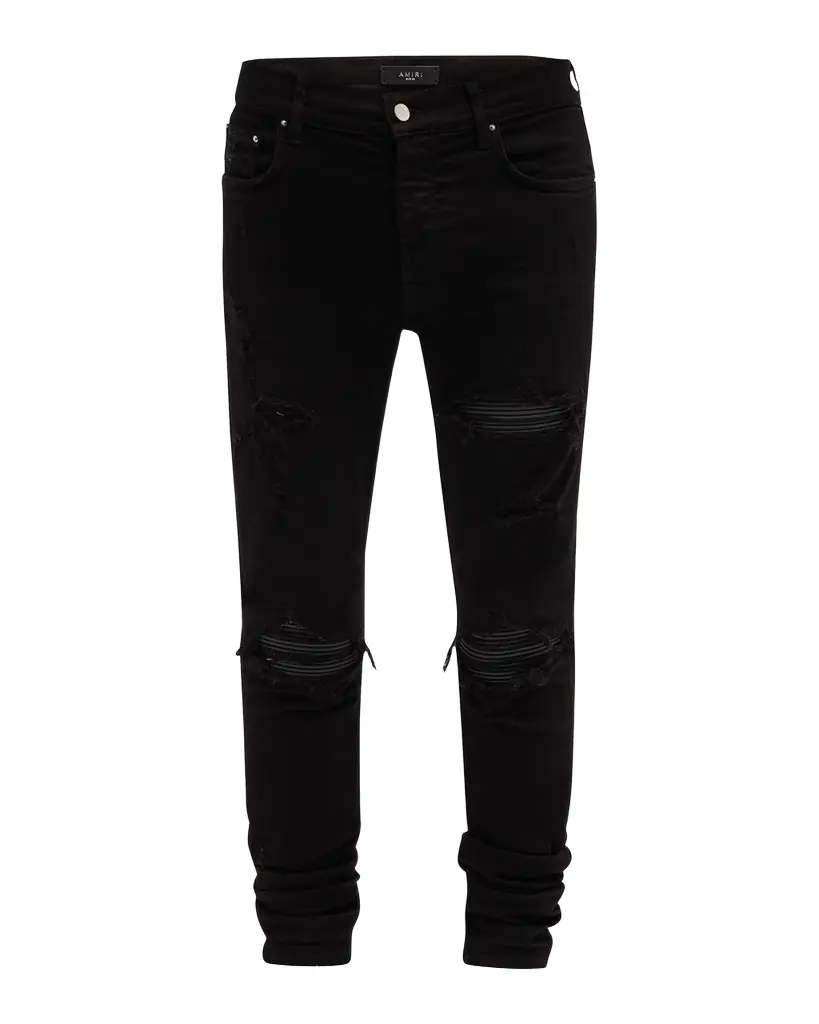 Amiri Men 's MX1 Destroyed Skinny Jeans