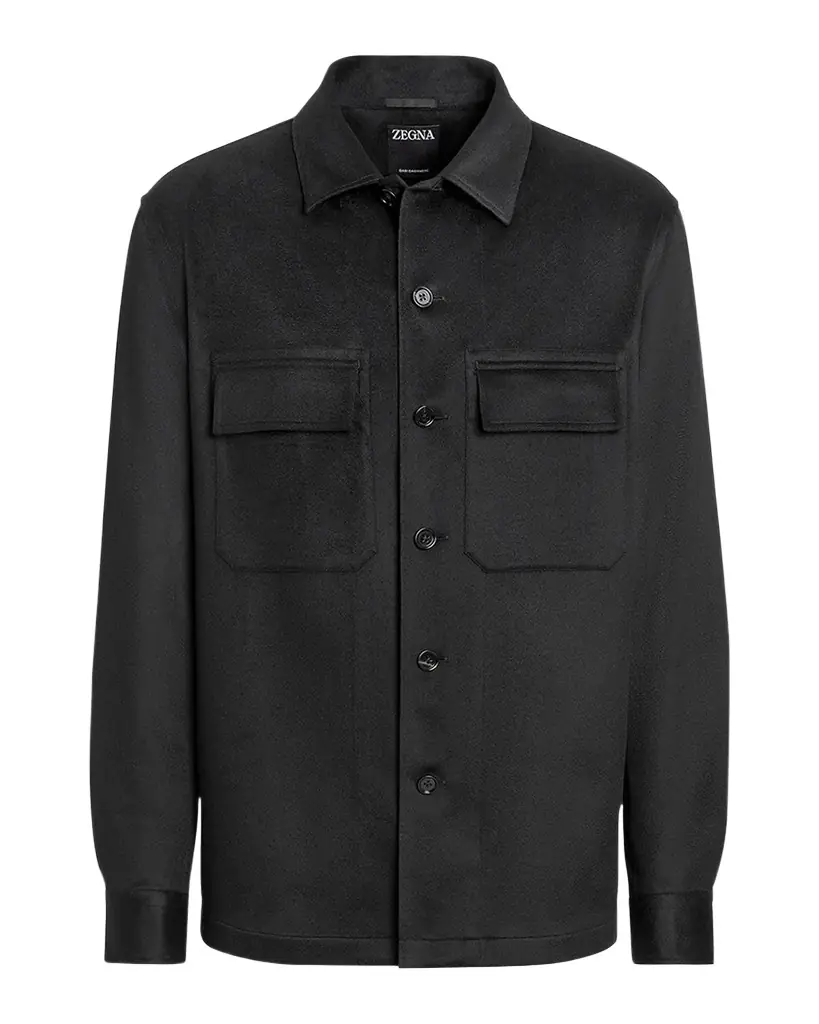 ZEGNA Men 's Cashmere Overshirt