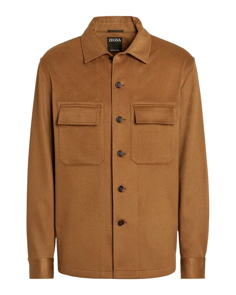 ZEGNA Men 's Cashmere Overshirt