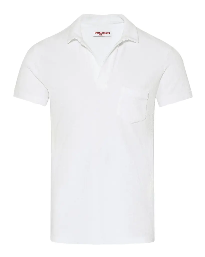 Orlebar Brown Men 's Cotton Terry Polo Shirt