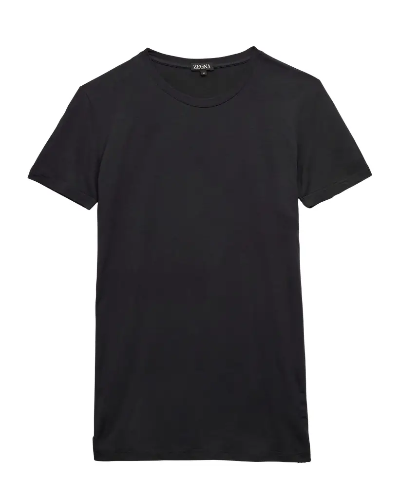 ZEGNA Men 's Slim Fit Micromodal Crewneck T-Shirt