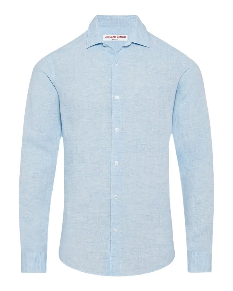 Orlebar Brown Men 's Giles Linen Sport Shirt
