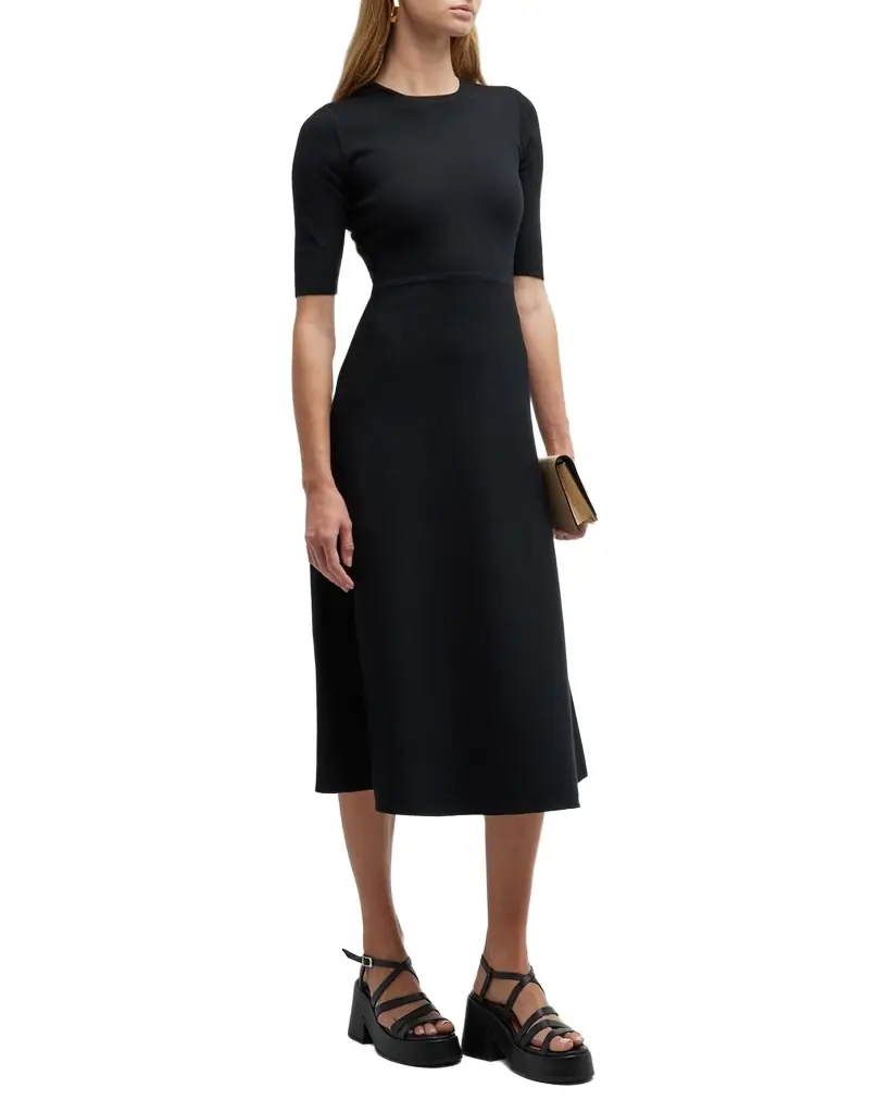 Gabriela Hearst Seymore Cashmere Blend Midi Dress