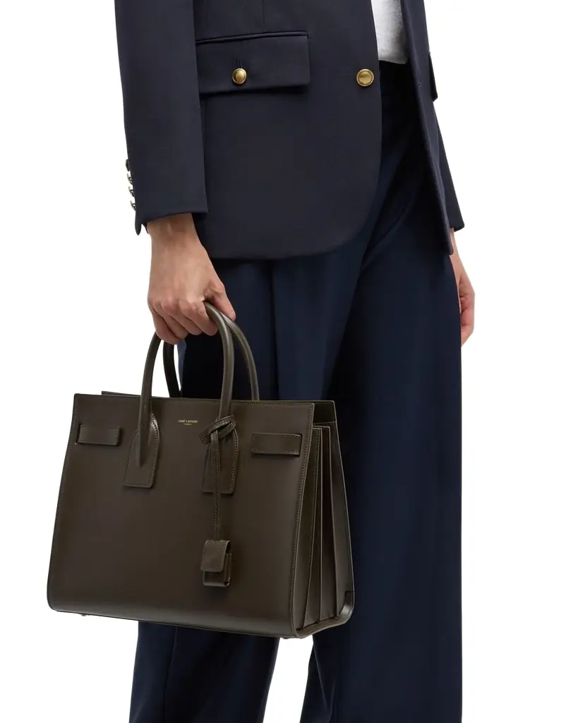 Saint Laurent Sac De Jour Small Top-Handle Bag in Smooth Leather