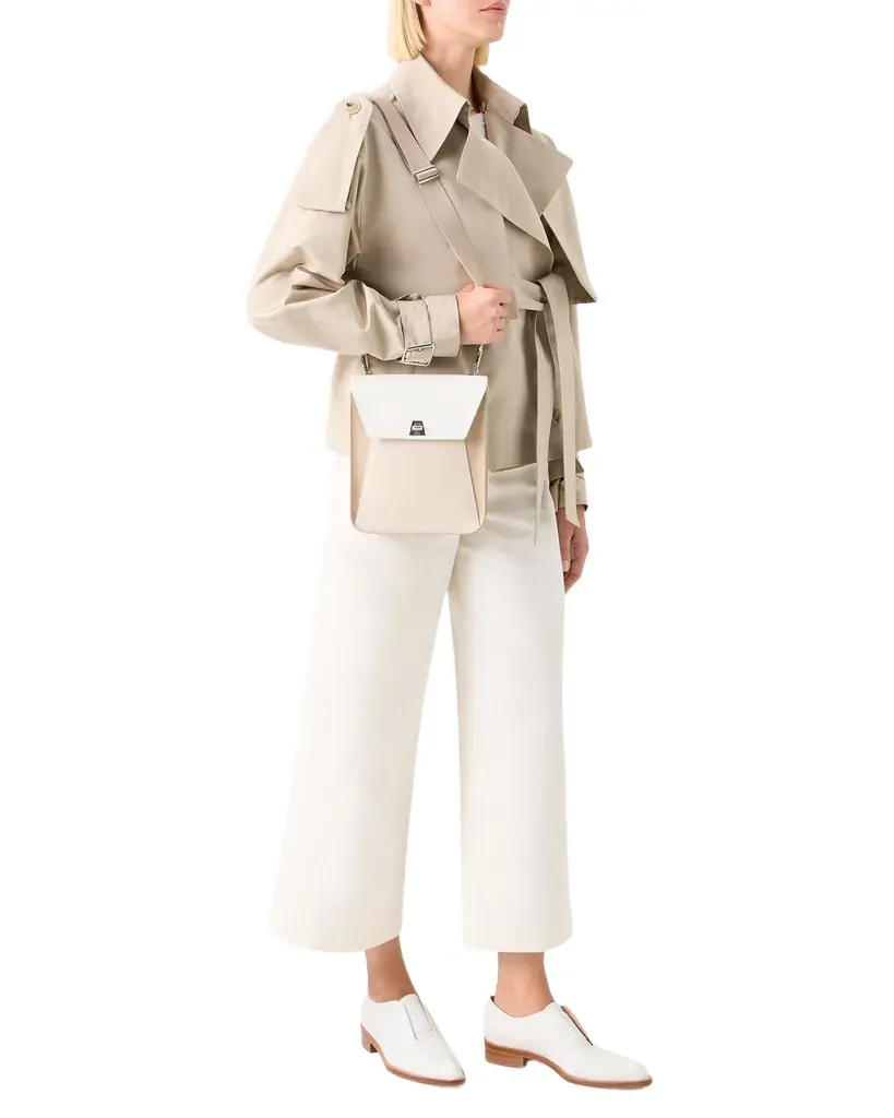Akris Anouk Small Leather Messenger Bag