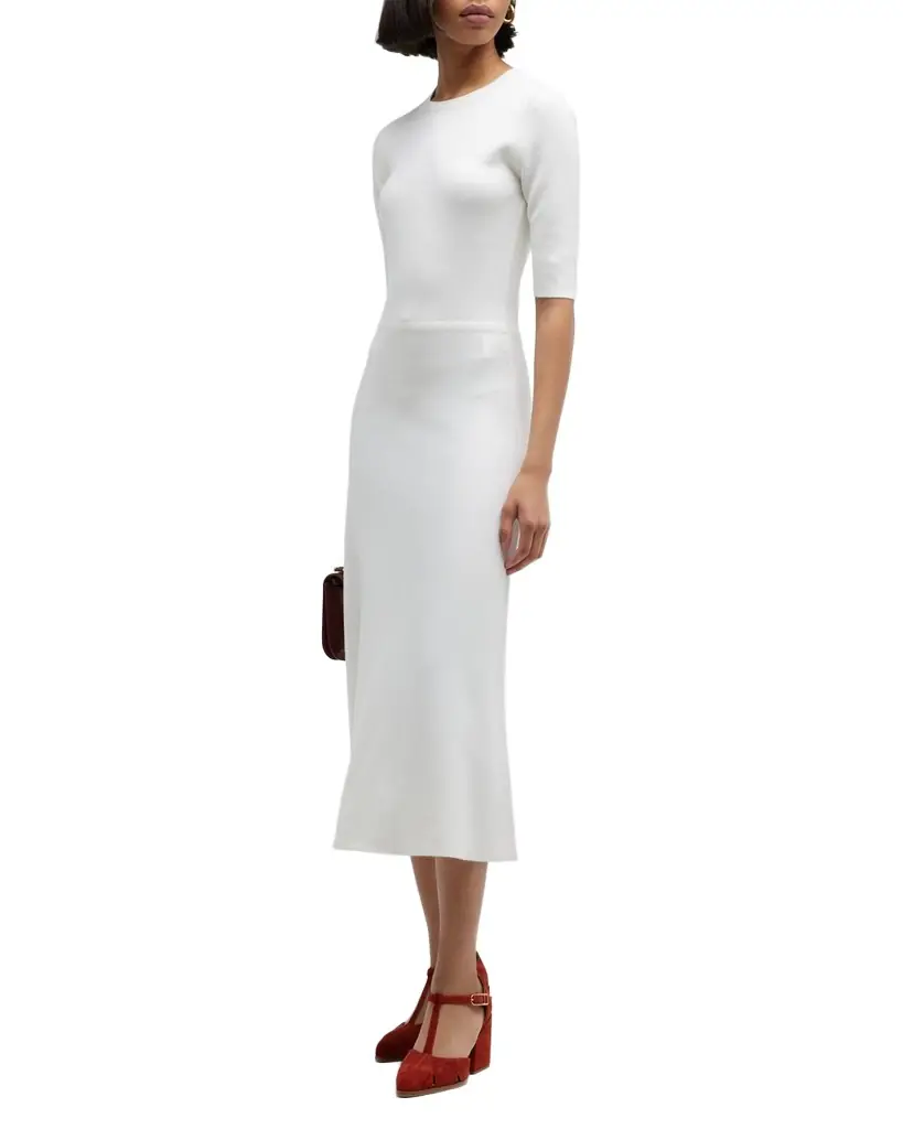 Gabriela Hearst Seymore Cashmere Blend Midi Dress