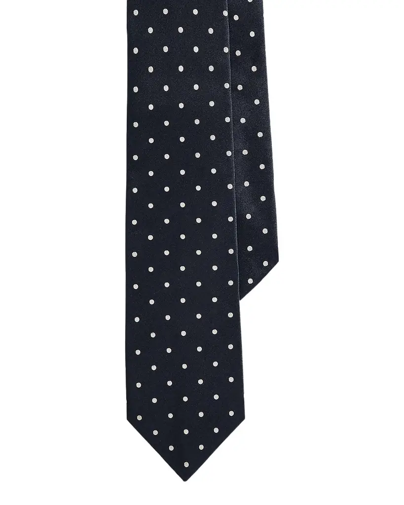 Ralph Lauren Purple Label Polka-Dot Silk Satin Tie