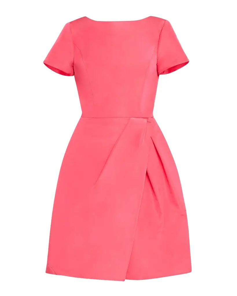 Carolina Herrera Icon Bateau Neck Short-Sleeve Dress
