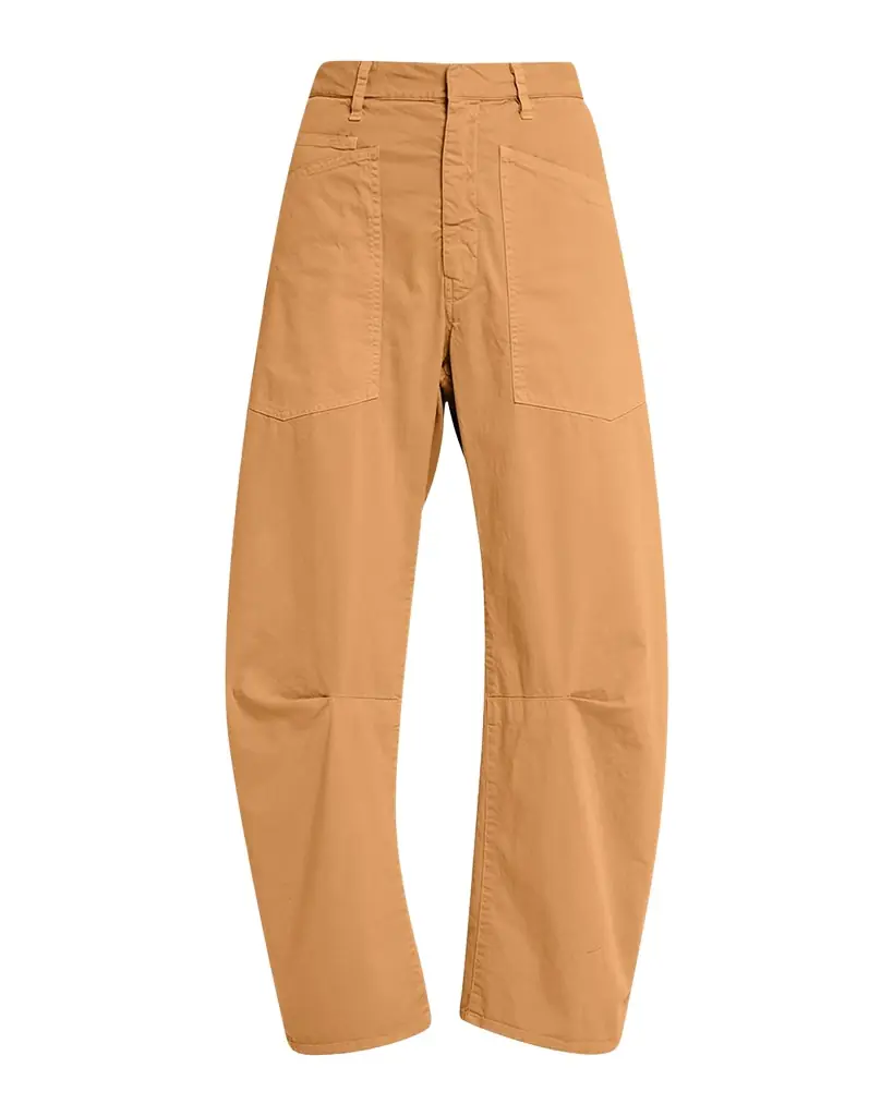 Nili Lotan Shon Mid-Rise Cropped Pants