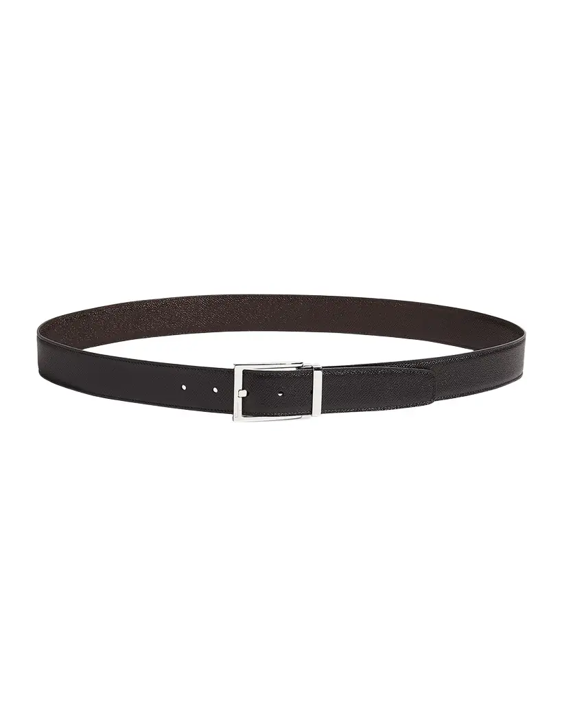 Ferragamo Men 's Double Adjustable Leather Belt