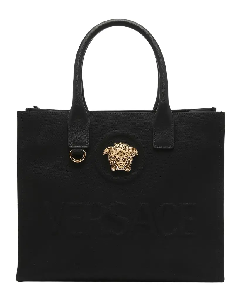 Versace La Medusa Mini Canvas Tote Bag