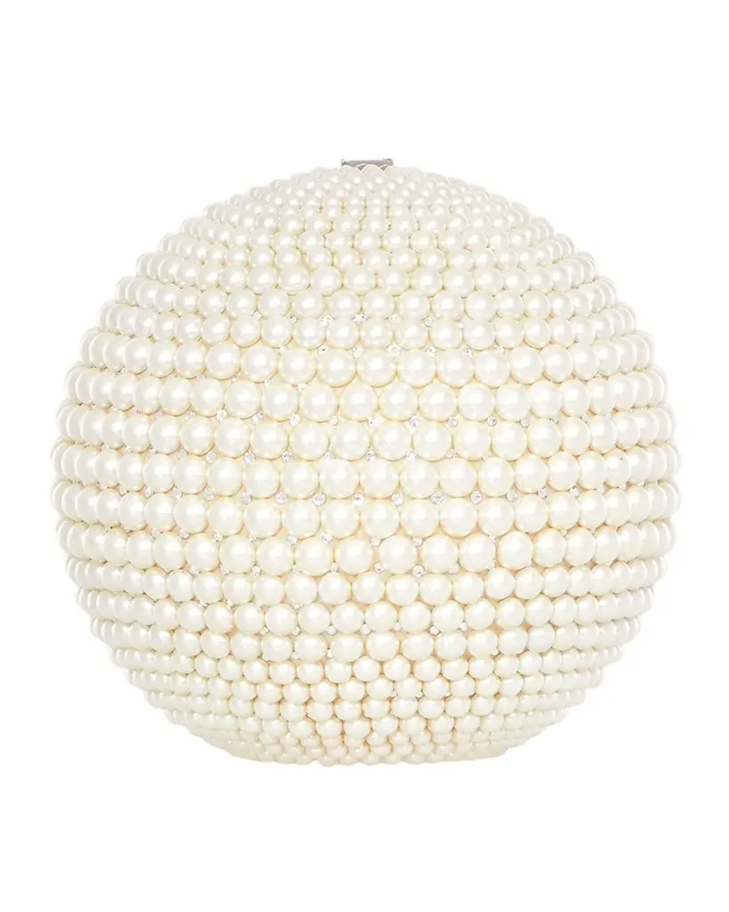 Judith Leiber Couture Sphere Pearly Minaudiere