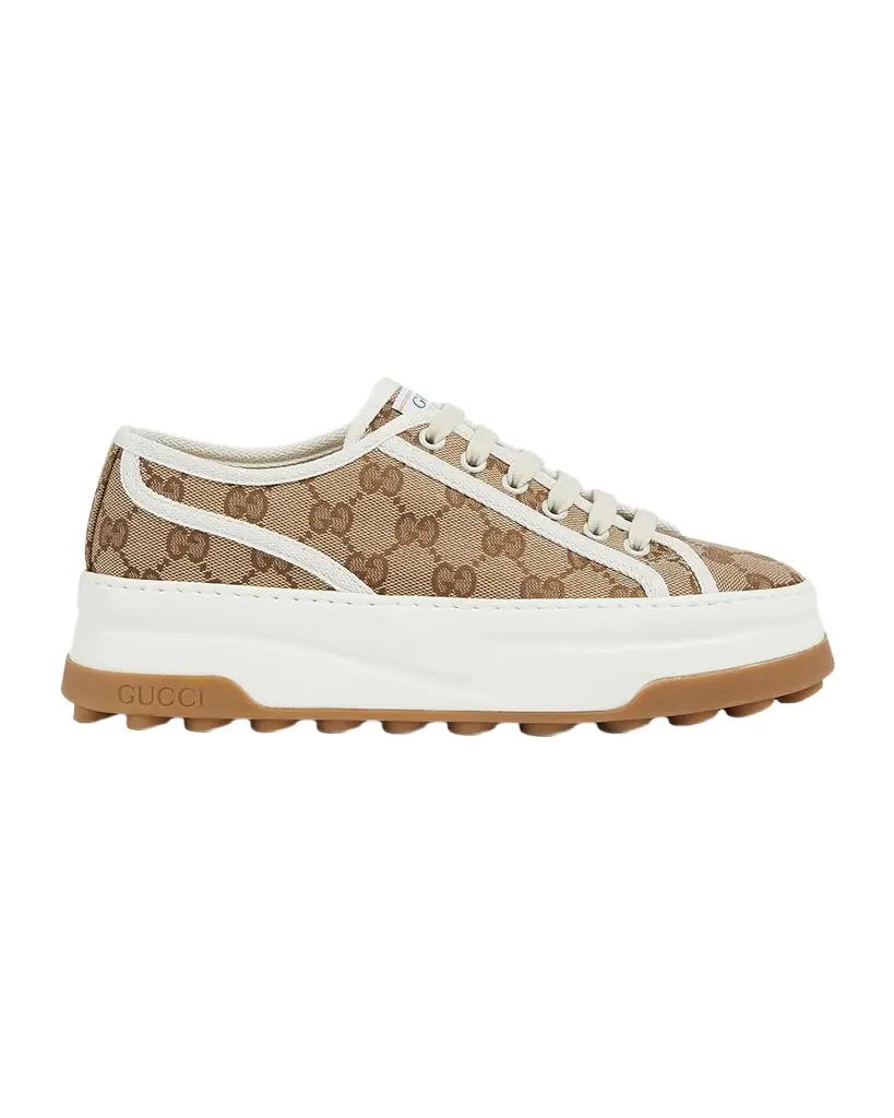 Gucci GG Canvas Low-Top Platform Sneakers