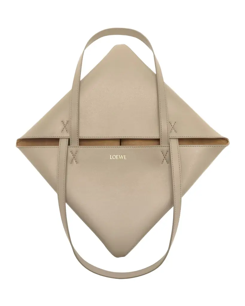 Loewe Puzzle Fold Medium Tote Bag in Shiny Leather