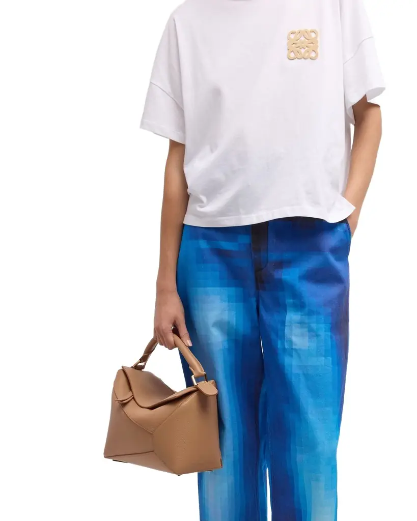 Loewe Puzzle Edge Medium Top-Handle Bag in Soft Grained Leather