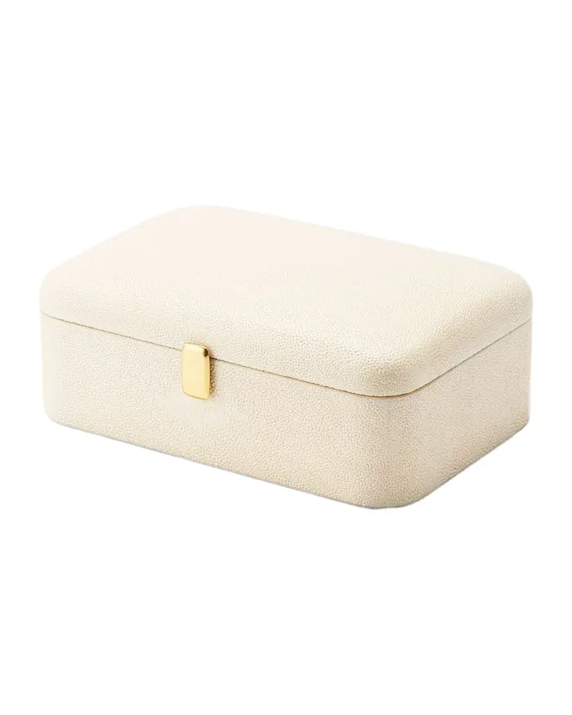 AERIN Abella Faux Shagreen Small Jewelry Box