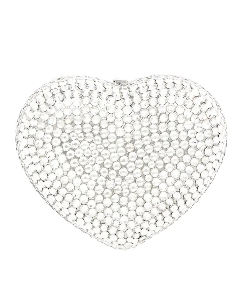 Judith Leiber Couture Heart Crystal Pillbox