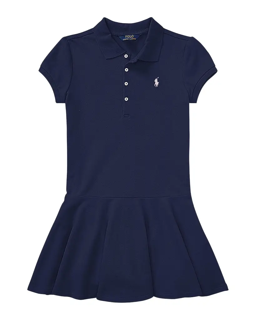 Polo Ralph Lauren Girl 's Mesh Polo Knit Dress