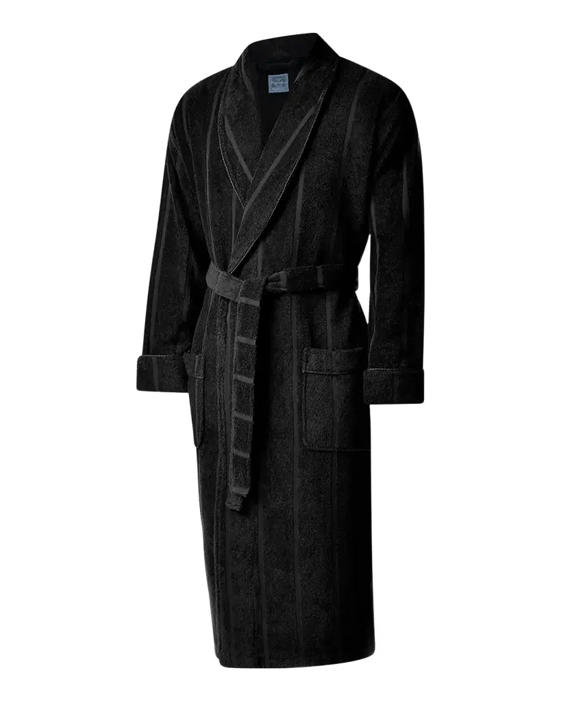 Majestic International Men 's Ultra Lux Jacquard Shawl Robe