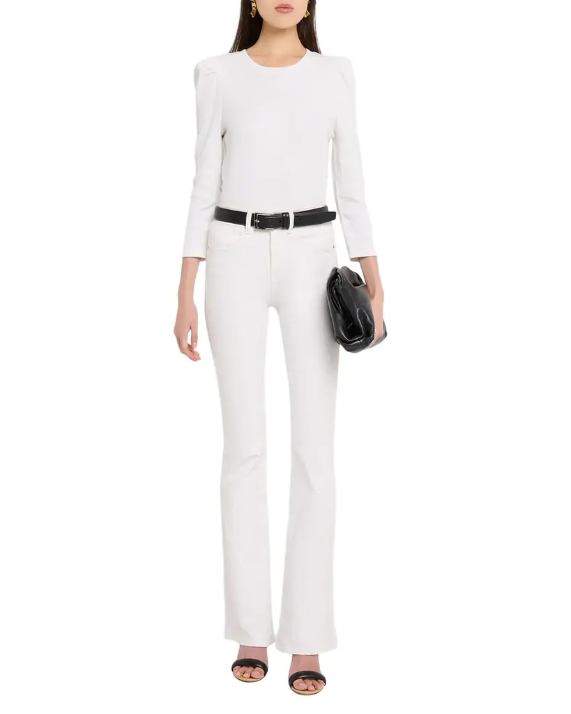 Veronica Beard Britney Puff-Sleeve Cotton Top