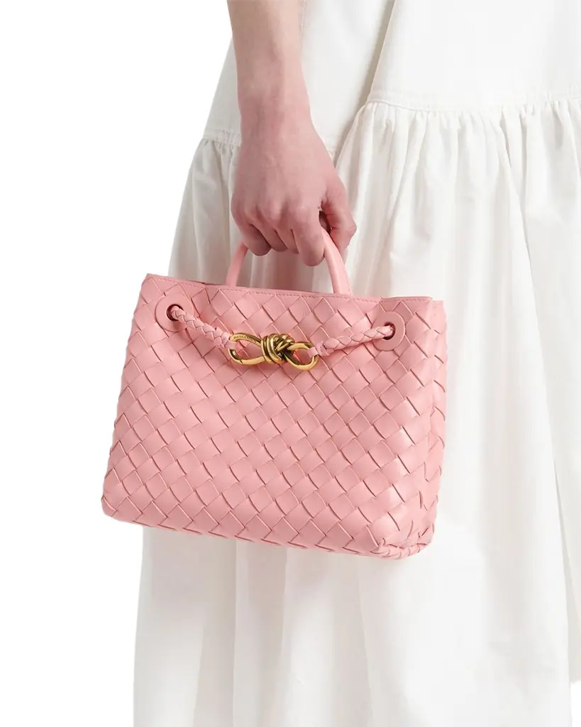 Bottega Veneta Andiamo Small Leather Top-Handle Bag