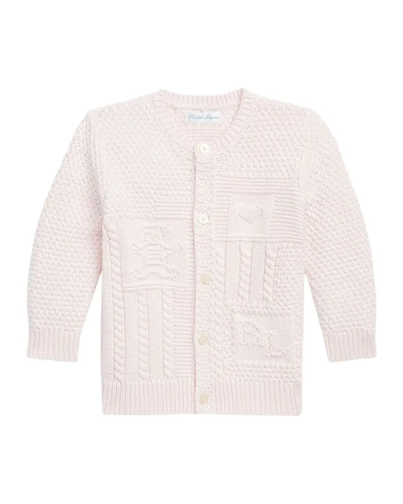Polo Ralph Lauren Kid 's Cardigan W/ Bear Intarsia