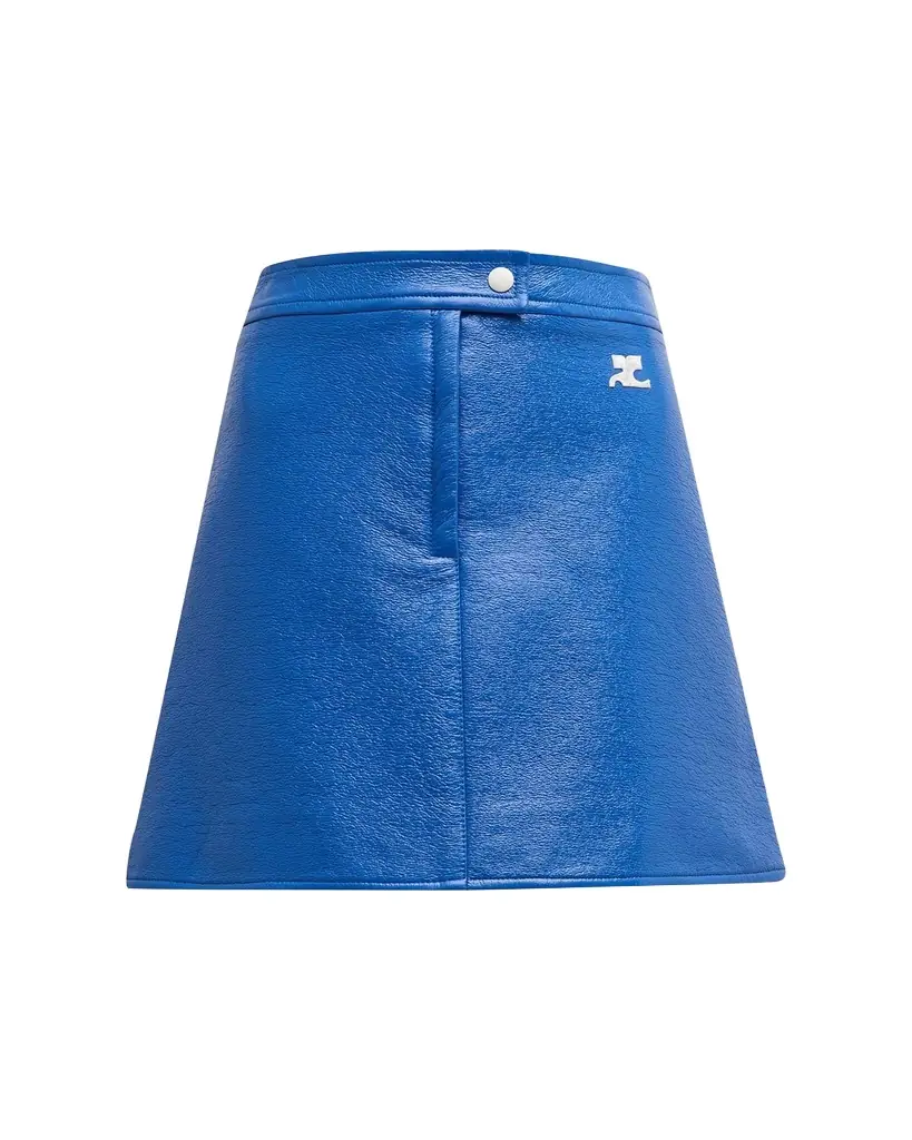 Courreges Reedition Vinyl Mini Skirt