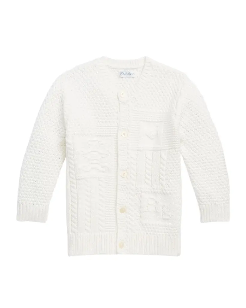 Polo Ralph Lauren Kid 's Cardigan W/ Bear Intarsia