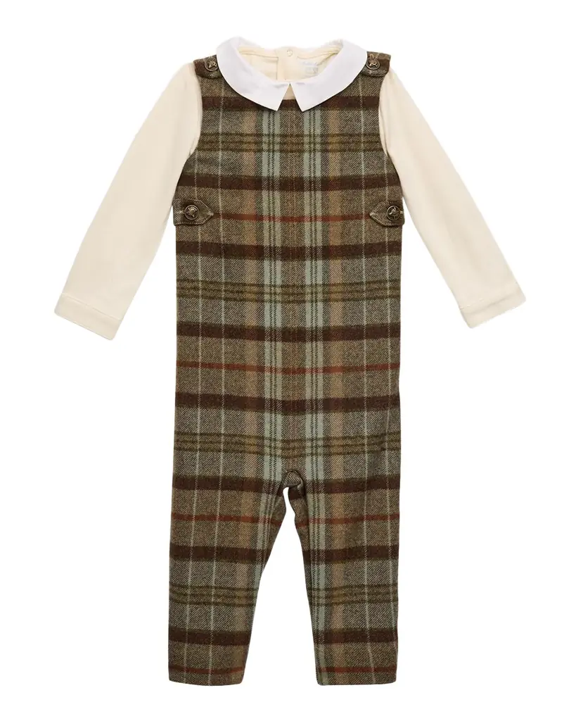 Polo Ralph Lauren COTTON PLAIDOVERALL SETSETSPANT SET