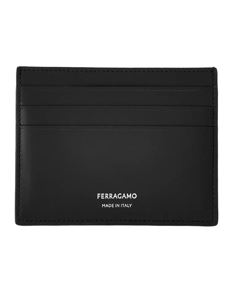 Ferragamo Men 's Slim Leather Card Holder