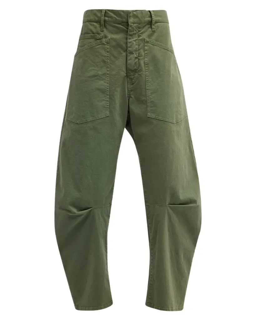 Nili Lotan Shon Mid-Rise Cropped Pants