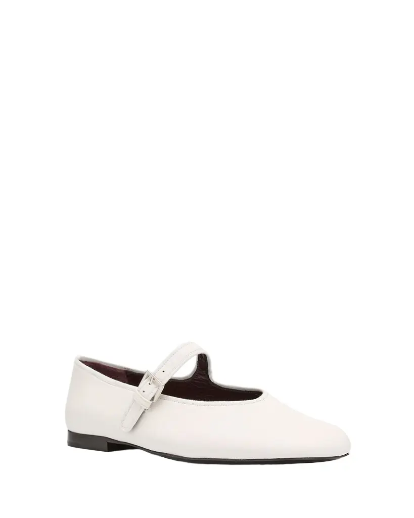 THE ROW Boheme Leather Mary Jane Ballerina Flats