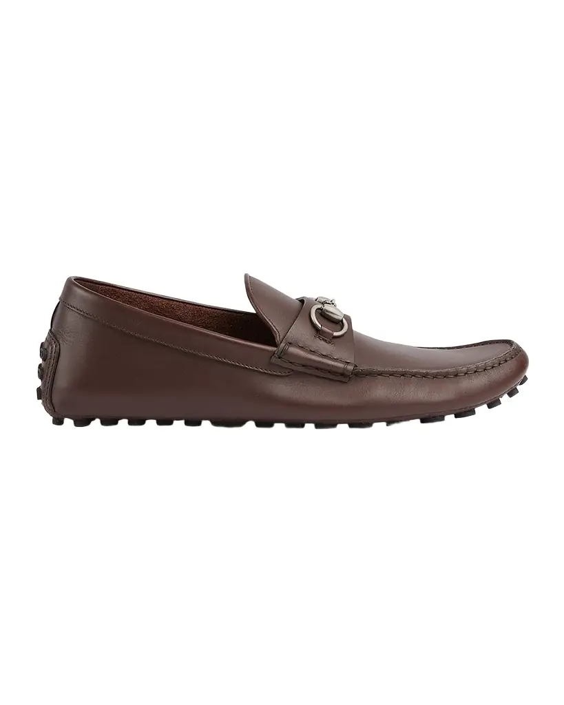 Gucci Men 's Byorn Horsebit Leather Drivers