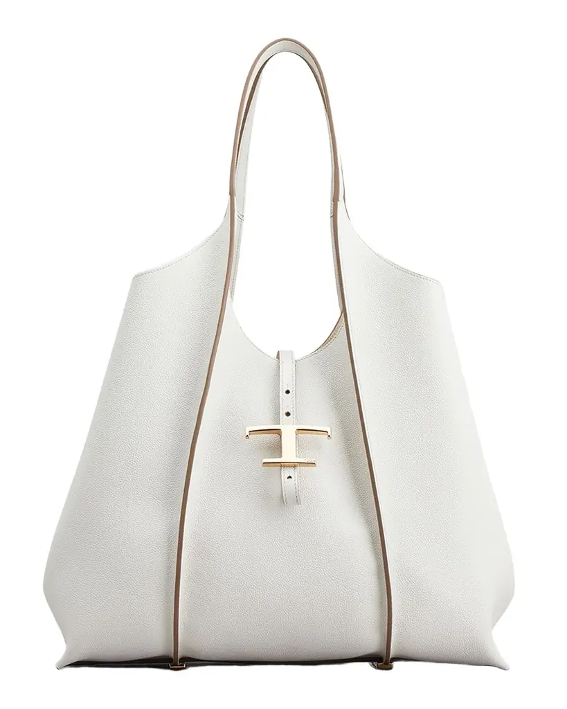Tod 's Medium Leather T Timeless Tote Shopping Bag