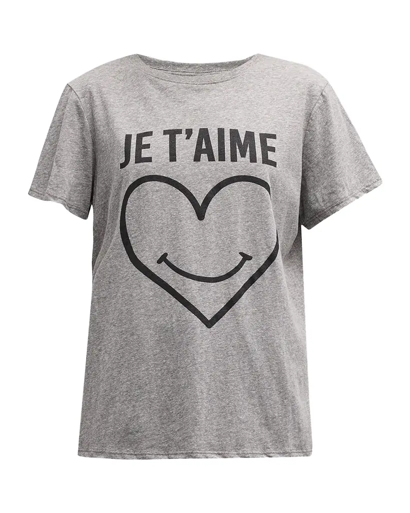 Cinq a Sept Smiling Heart Graphic T-Shirt